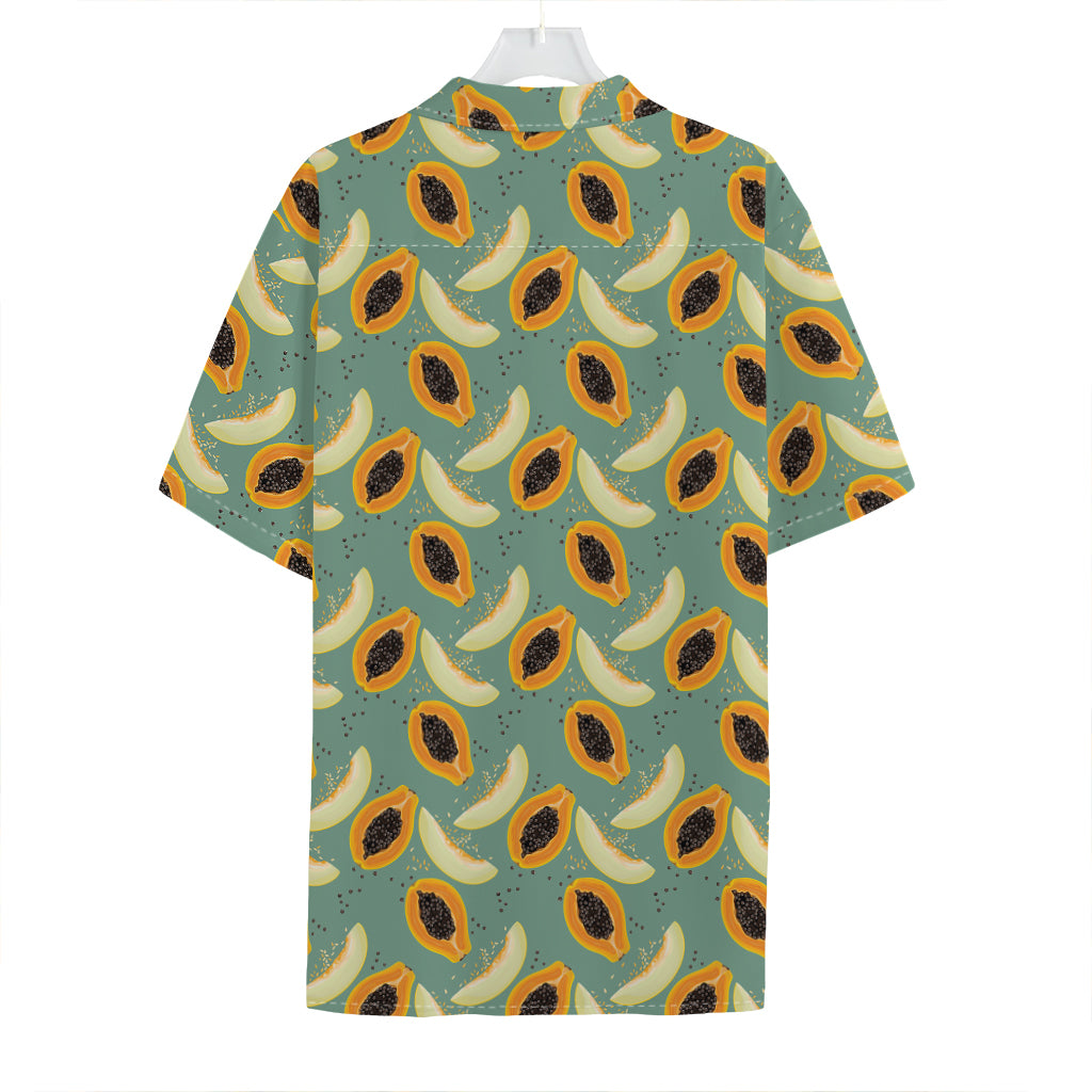 Papaya And Melon Pattern Print Hawaiian Shirt