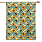 Papaya And Melon Pattern Print House Flag