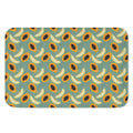 Papaya And Melon Pattern Print Indoor Door Mat