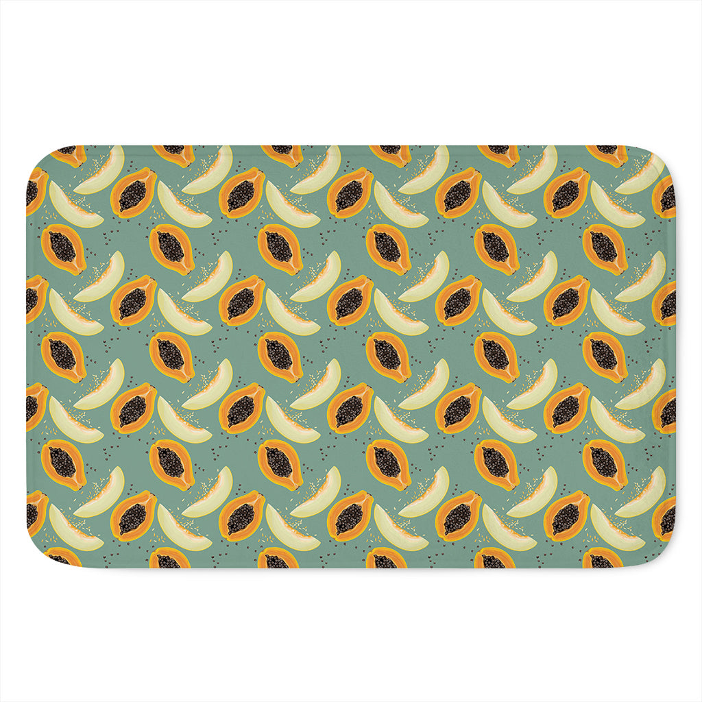 Papaya And Melon Pattern Print Indoor Door Mat
