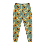 Papaya And Melon Pattern Print Jogger Pants