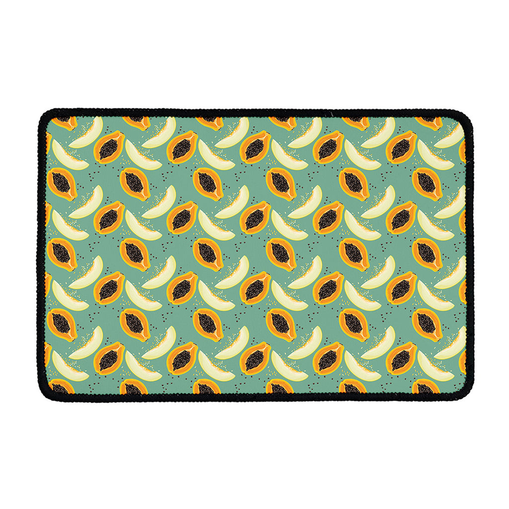 Papaya And Melon Pattern Print Kitchen Mat