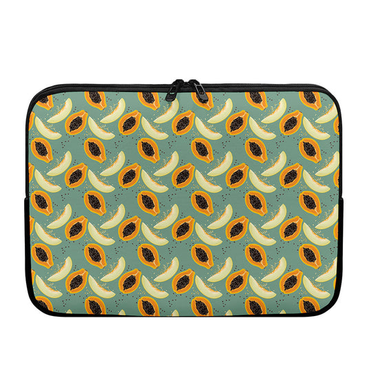 Papaya And Melon Pattern Print Laptop Sleeve