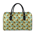 Papaya And Melon Pattern Print Leather Duffel Bag