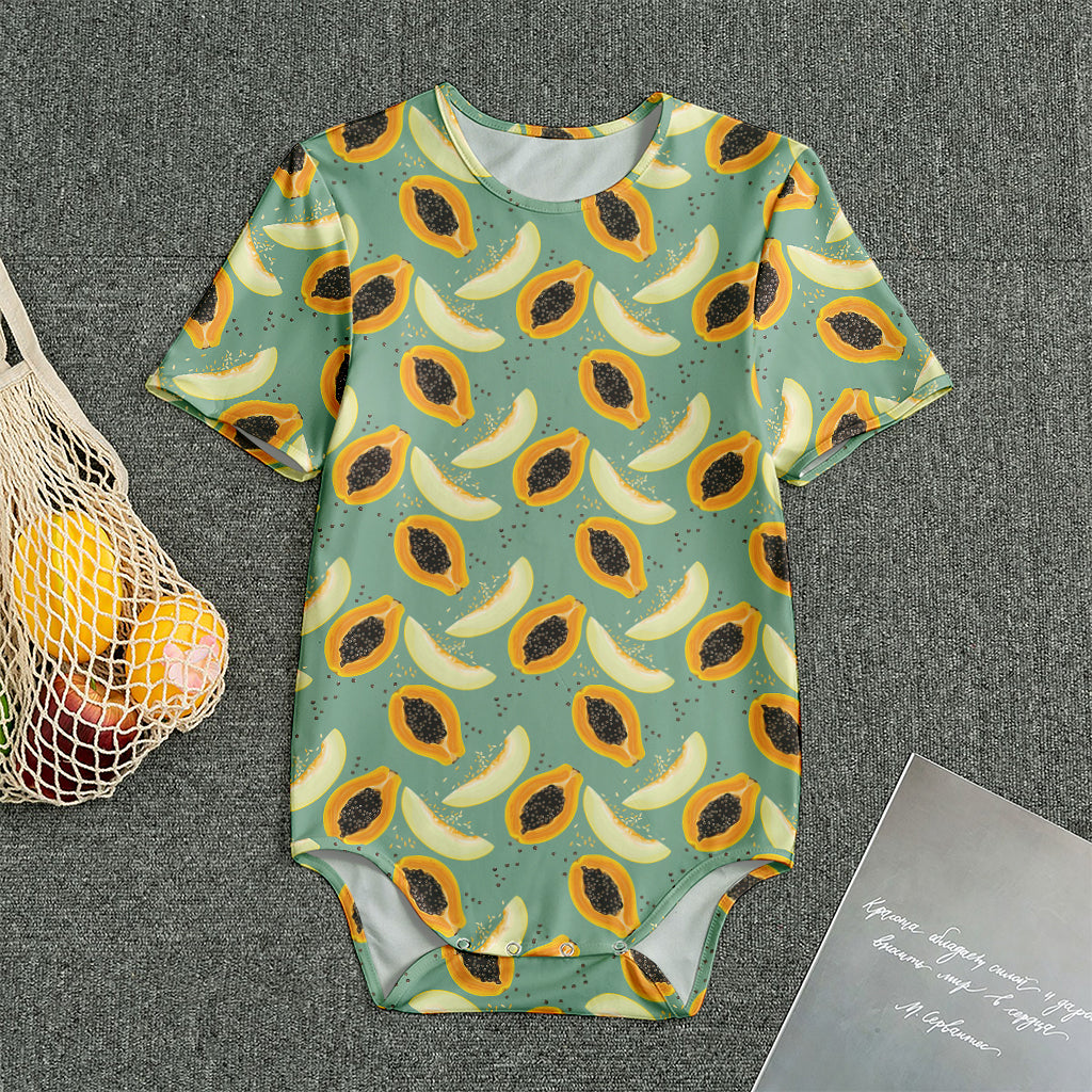 Papaya And Melon Pattern Print Men's Bodysuit