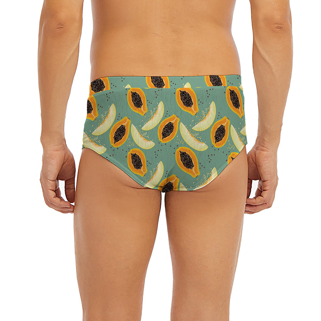 Papaya And Melon Pattern Print Men's Briefs