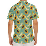 Papaya And Melon Pattern Print Men's Deep V-Neck Shirt