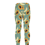 Papaya And Melon Pattern Print Men's leggings