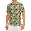 Papaya And Melon Pattern Print Men's Short Sleeve Rash Guard
