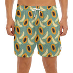 Papaya And Melon Pattern Print Men's Split Running Shorts