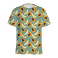 Papaya And Melon Pattern Print Men's Athletic T-Shirt