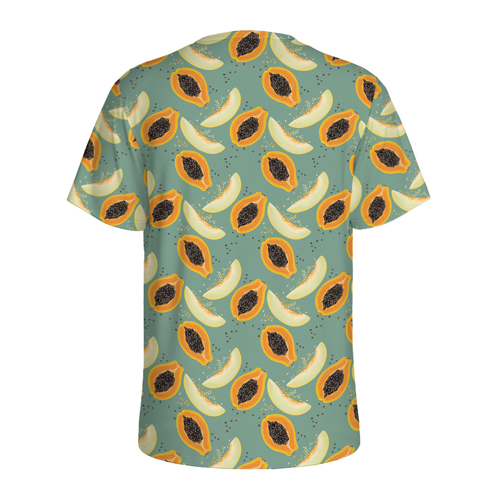 Papaya And Melon Pattern Print Men's Sports T-Shirt