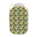 Papaya And Melon Pattern Print Mesh Laundry Hamper