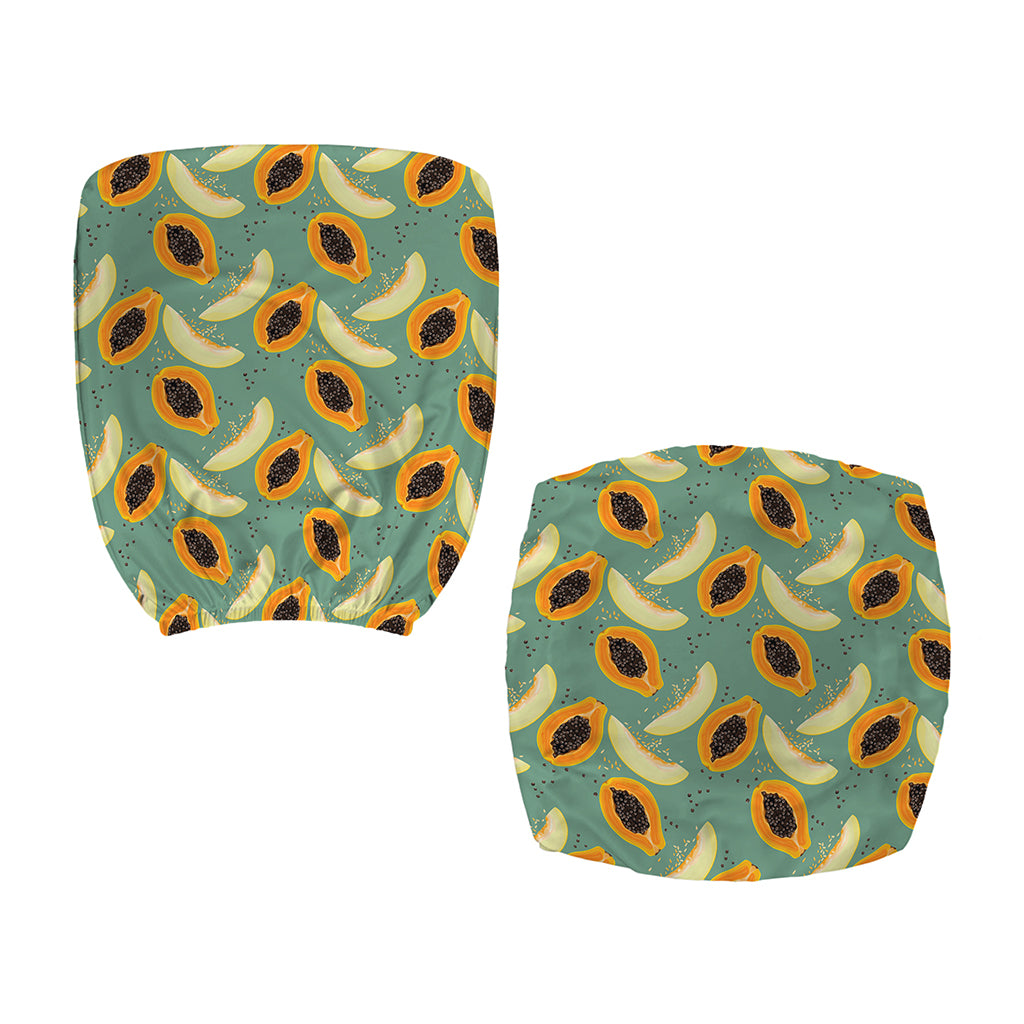 Papaya And Melon Pattern Print Office Chair Cover