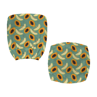 Papaya And Melon Pattern Print Office Chair Cover