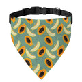 Papaya And Melon Pattern Print Over The Collar Dog Bandana
