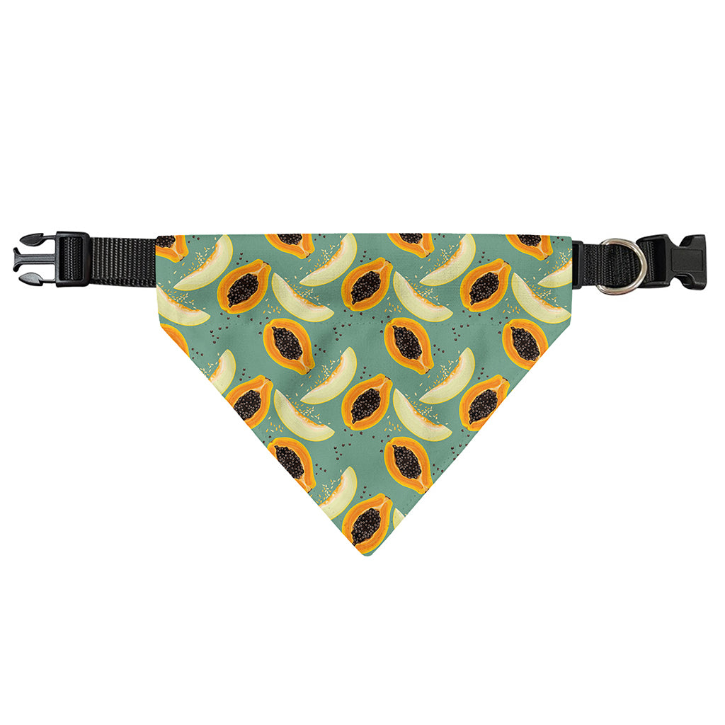 Papaya And Melon Pattern Print Over The Collar Dog Bandana