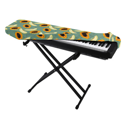 Papaya And Melon Pattern Print Piano Keyboard Cover