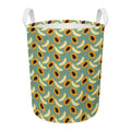 Papaya And Melon Pattern Print Round Laundry Basket