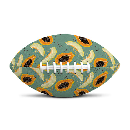 Papaya And Melon Pattern Print Rugby Ball