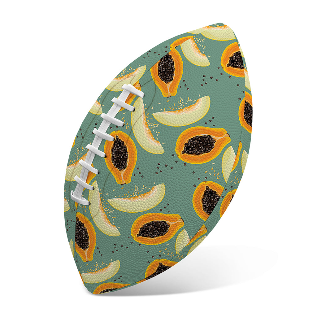 Papaya And Melon Pattern Print Rugby Ball