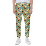 Papaya And Melon Pattern Print Scuba Joggers