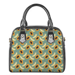 Papaya And Melon Pattern Print Shoulder Handbag