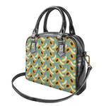Papaya And Melon Pattern Print Shoulder Handbag