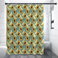 Papaya And Melon Pattern Print Shower Curtain