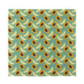 Papaya And Melon Pattern Print Silk Bandana