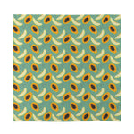 Papaya And Melon Pattern Print Silk Bandana