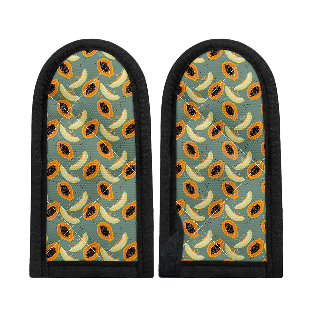 Papaya And Melon Pattern Print Skillet Handle Cover
