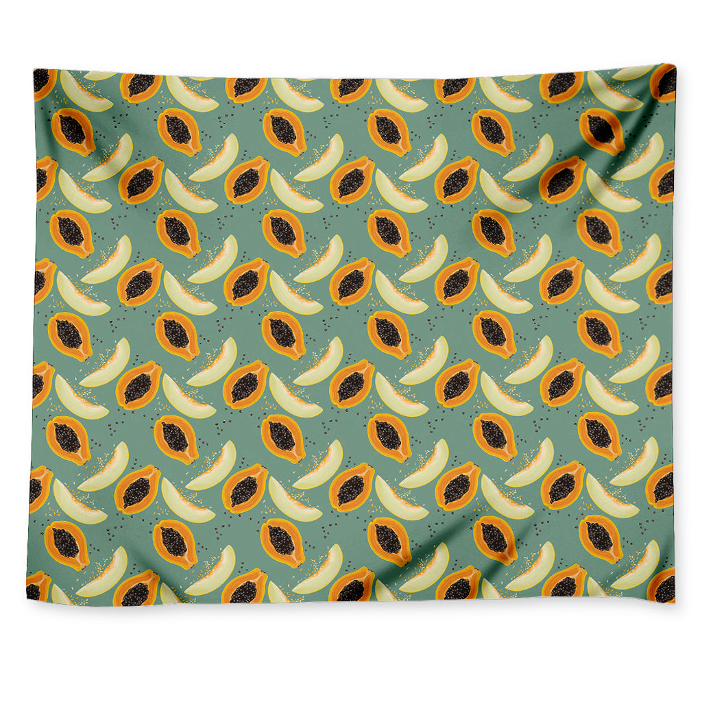 Papaya And Melon Pattern Print Tapestry