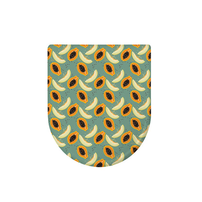 Papaya And Melon Pattern Print Toilet Lid Cover