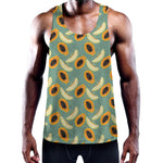 Papaya And Melon Pattern Print Training Tank Top