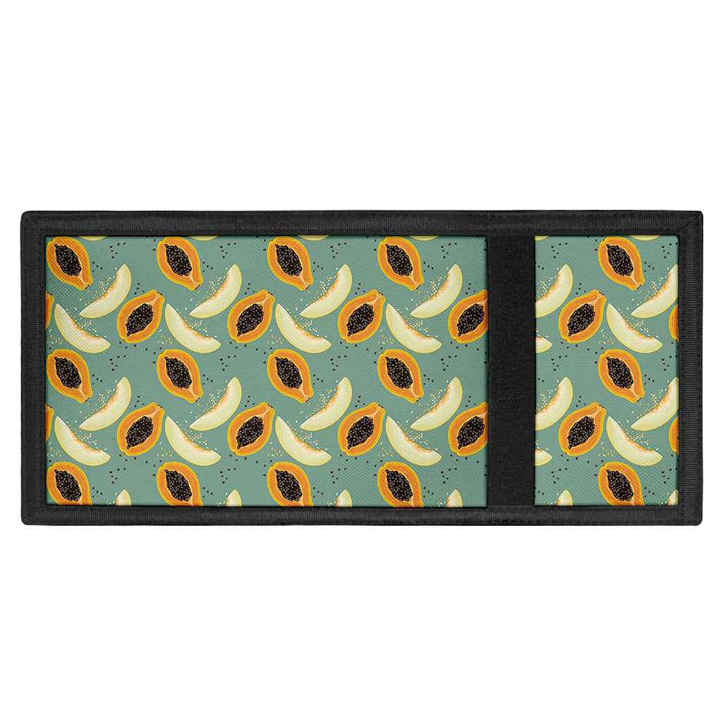 Papaya And Melon Pattern Print Trifold Wallet