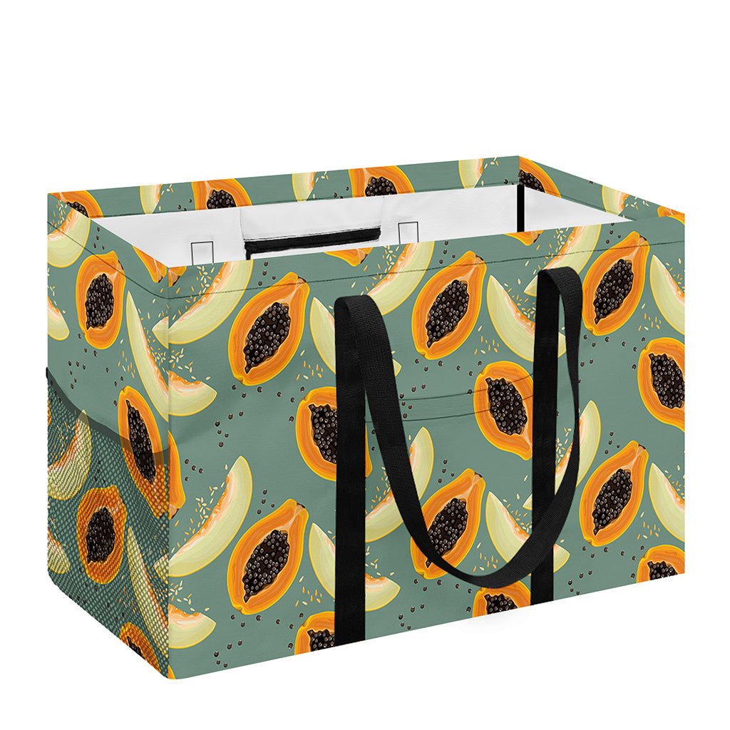 Papaya And Melon Pattern Print Utility Tote Bag