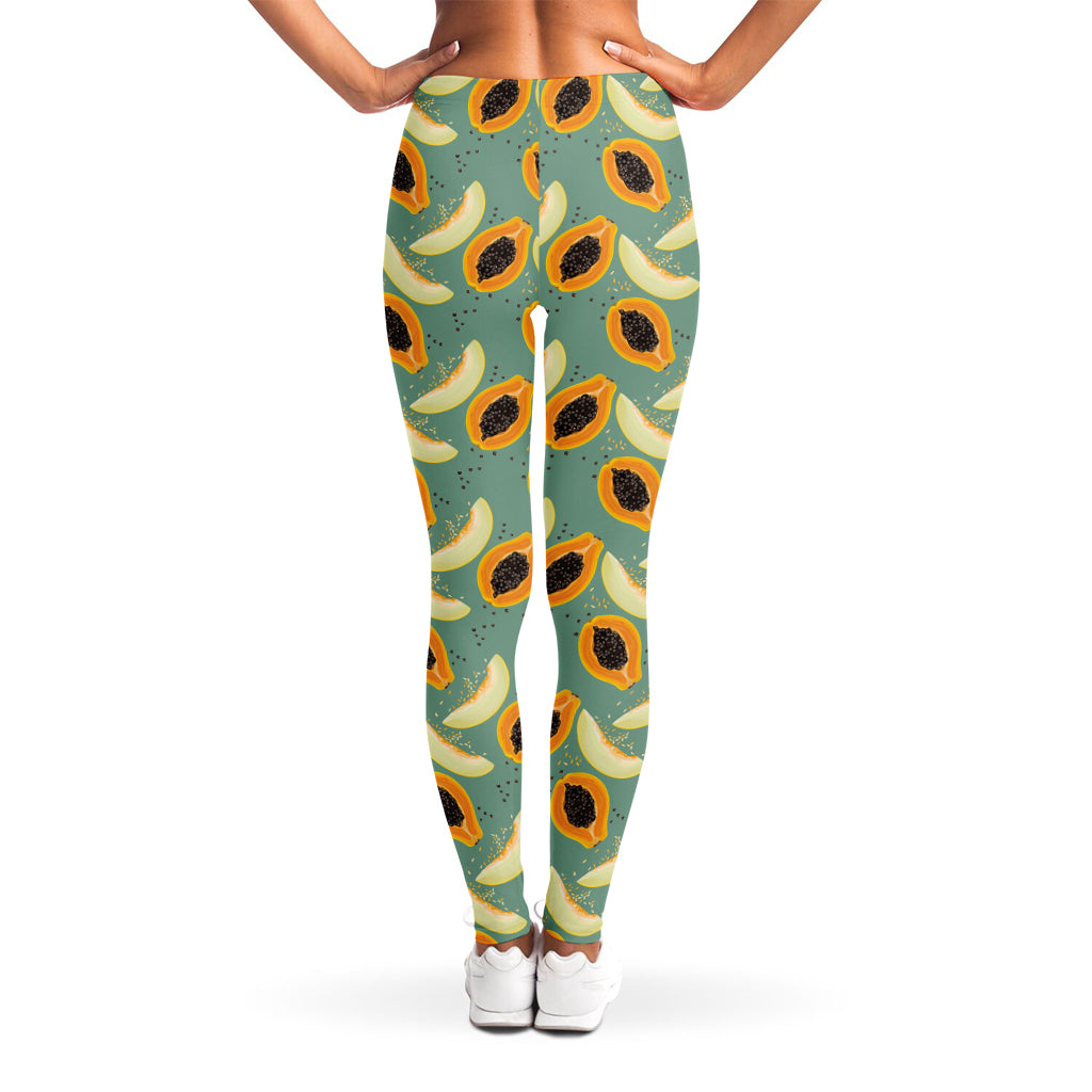 Papaya And Melon Pattern Print Women's Leggings