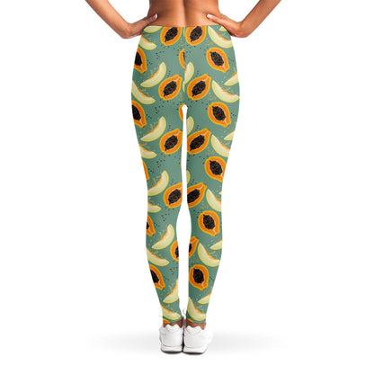 Papaya And Melon Pattern Print Women's Leggings