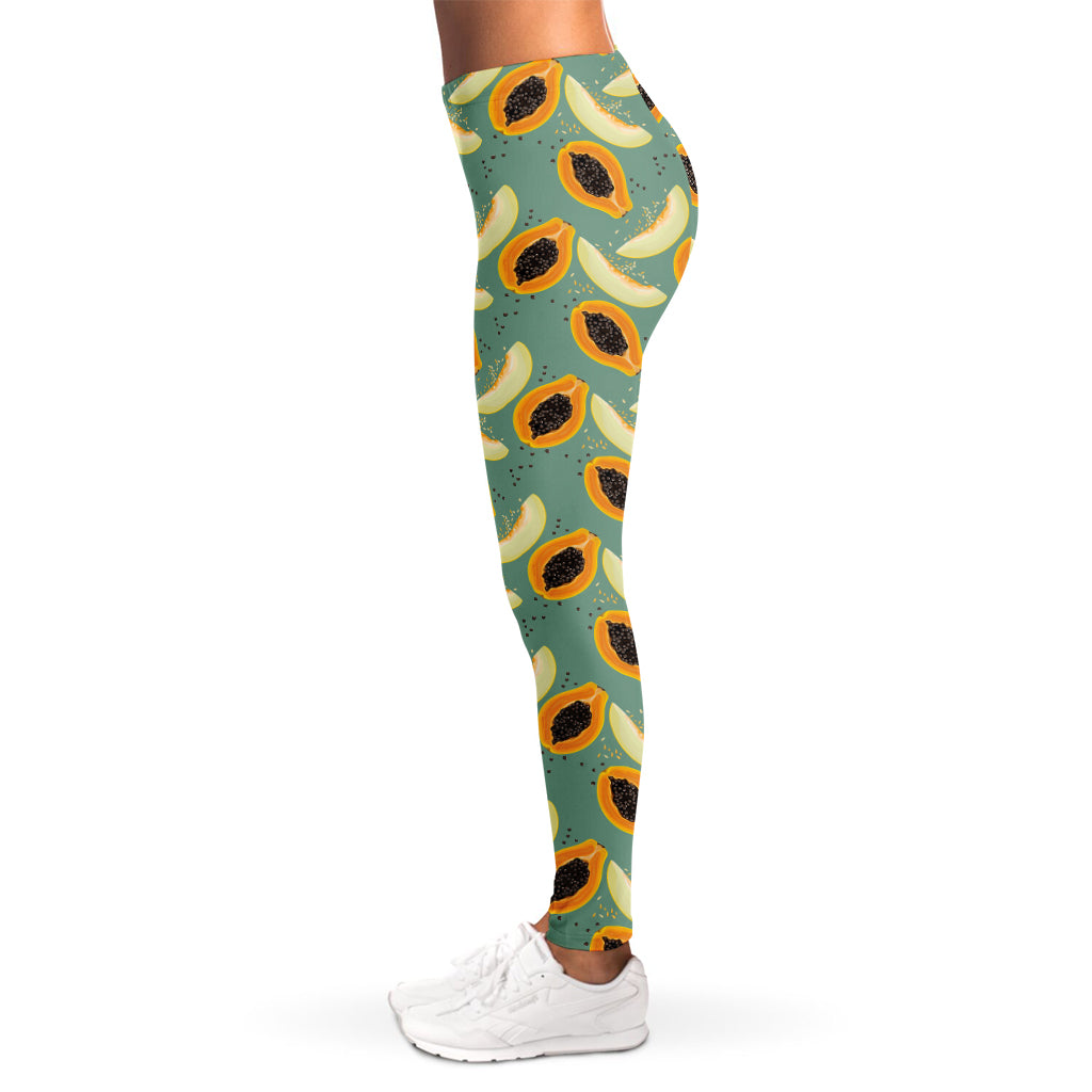 Papaya And Melon Pattern Print Women's Leggings