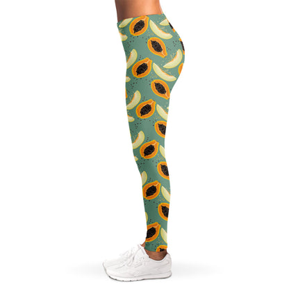 Papaya And Melon Pattern Print Women's Leggings