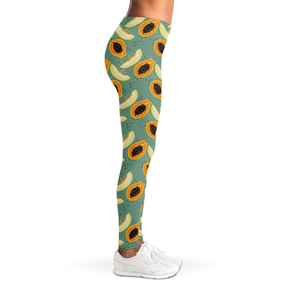 Papaya And Melon Pattern Print Women's Leggings
