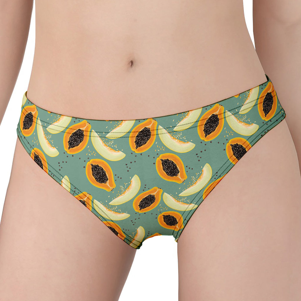 Papaya And Melon Pattern Print Women's Panties