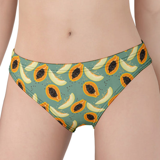 Papaya And Melon Pattern Print Women's Panties