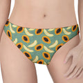 Papaya And Melon Pattern Print Women's Thong