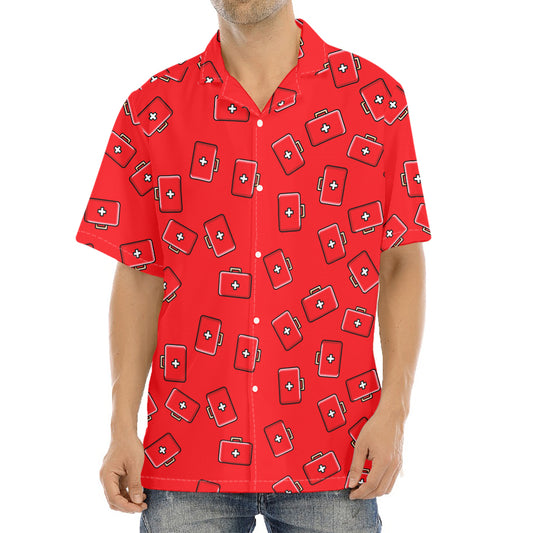 Paramedic First Aid Kit Pattern Print Aloha Shirt