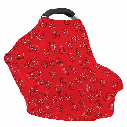 Paramedic First Aid Kit Pattern Print Baby Seat Cover