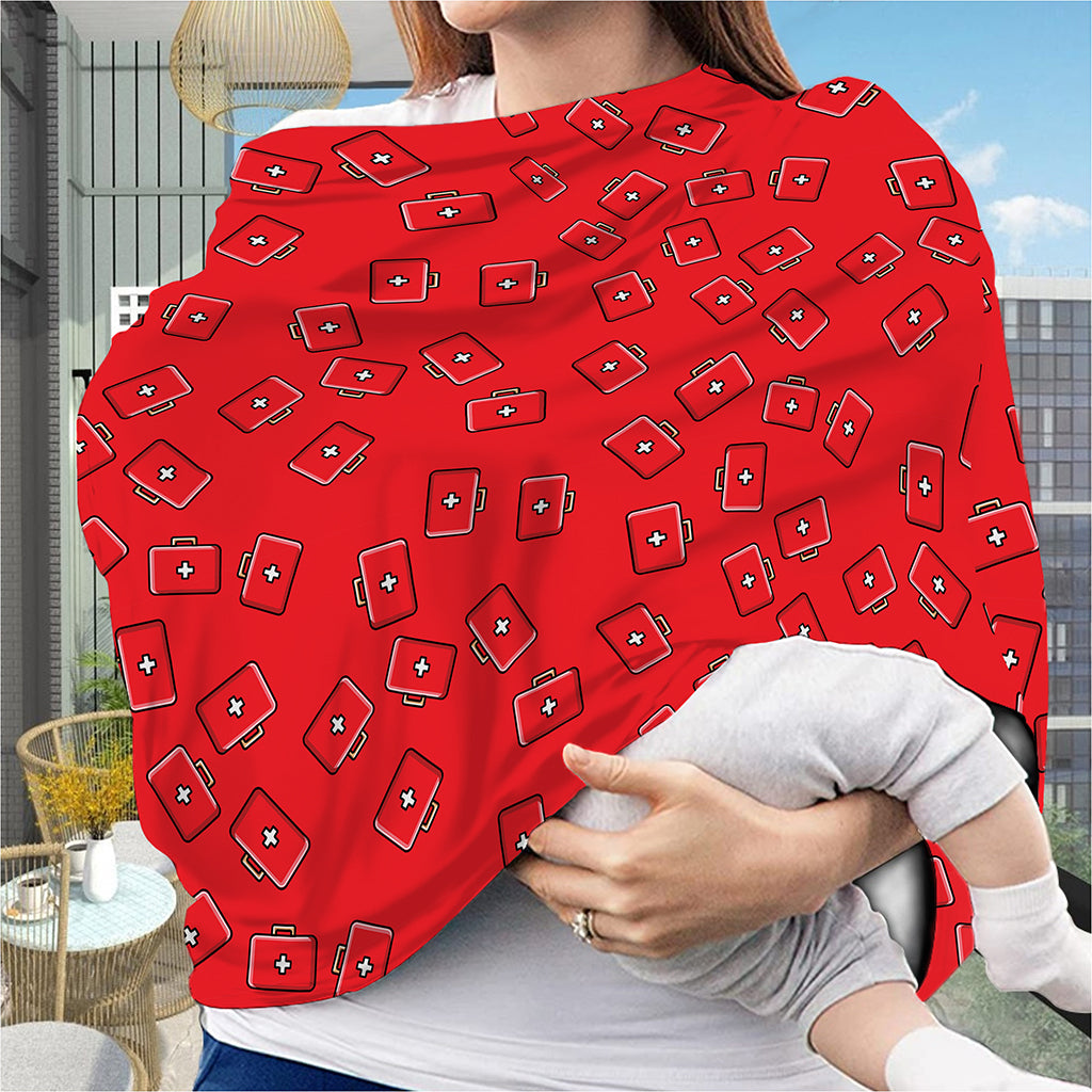 Paramedic First Aid Kit Pattern Print Baby Seat Cover