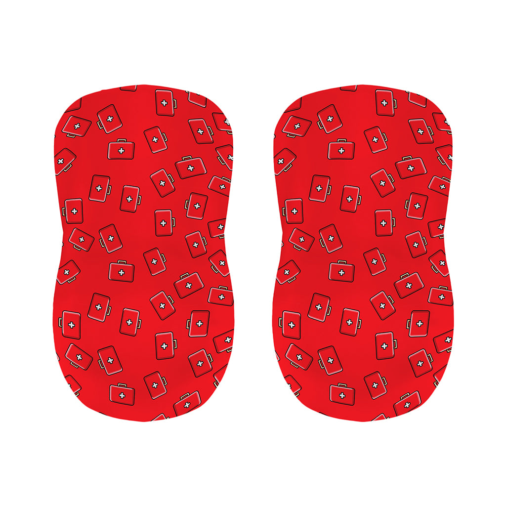 Paramedic First Aid Kit Pattern Print Bar Stool Covers