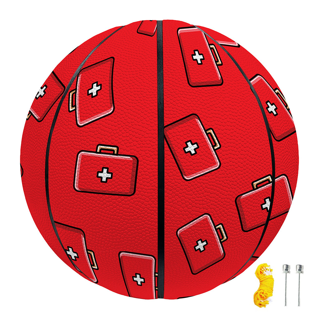Paramedic First Aid Kit Pattern Print Basketball